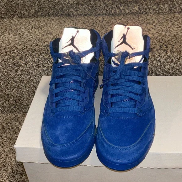 Air Jordan 5 retro SE ‘Blue Suede’ Sz. 8.5 men’s - Picture 6 of 8
